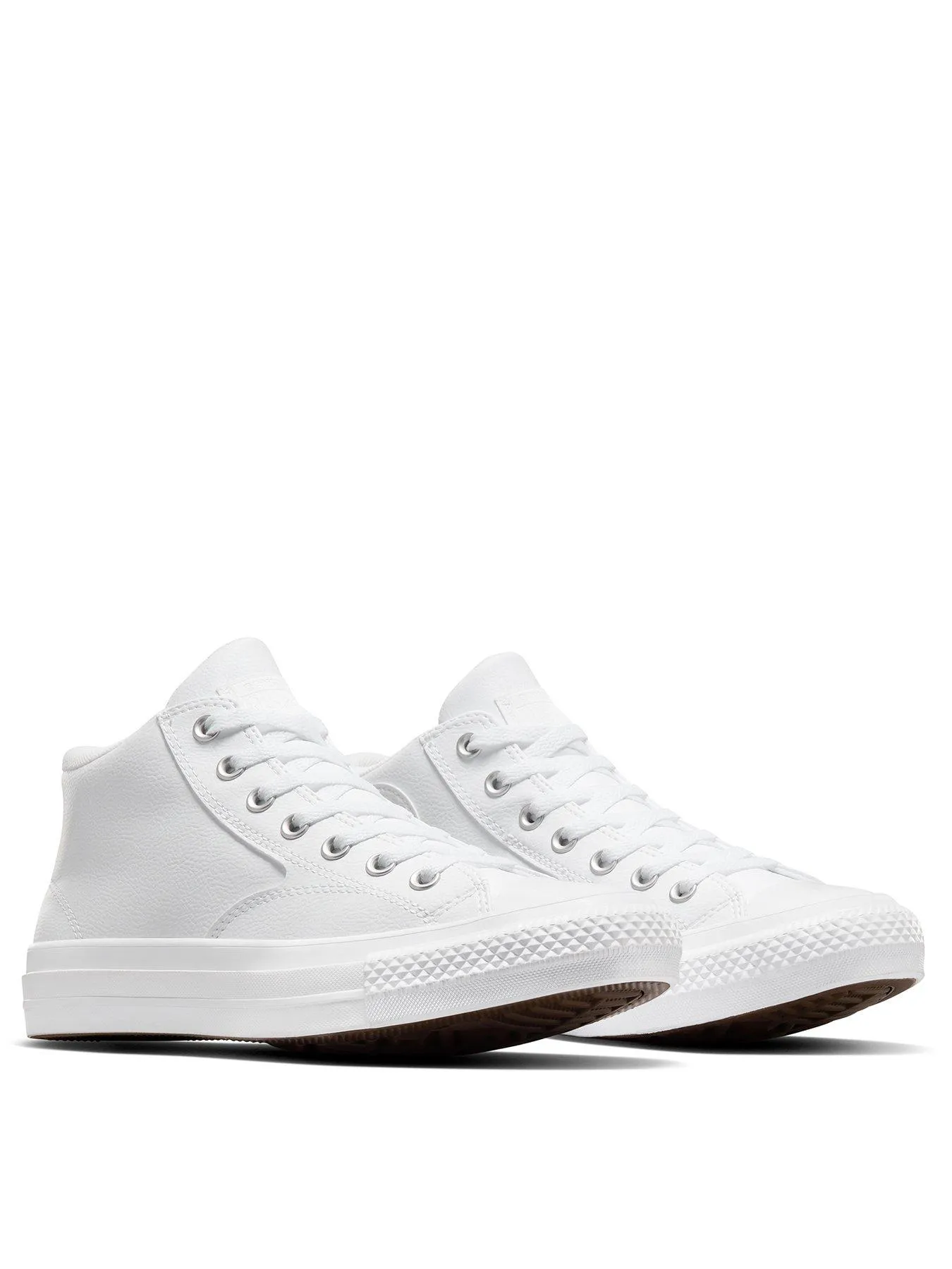 Converse Mens Seasonal Color Synthetic Leather Synthetic Leather Mid Trainers - White