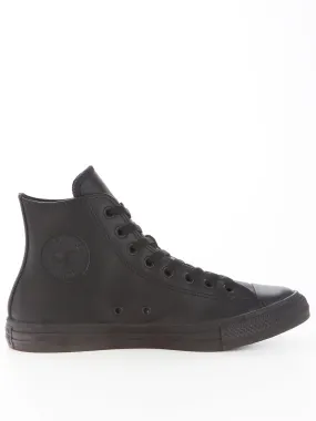 Converse Mens Tonal Leather Hi Top Trainers - Black