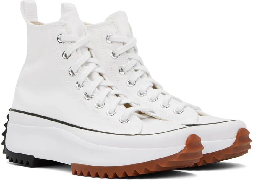 Converse White Run Star Hike Hi Sneakers