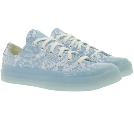 Converse x Golf Wang Chaussures basses cool baskets en cuir véritable Chuck 70 Ox Bleu/Blanc