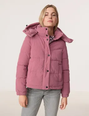 Corduroy quilted jacket