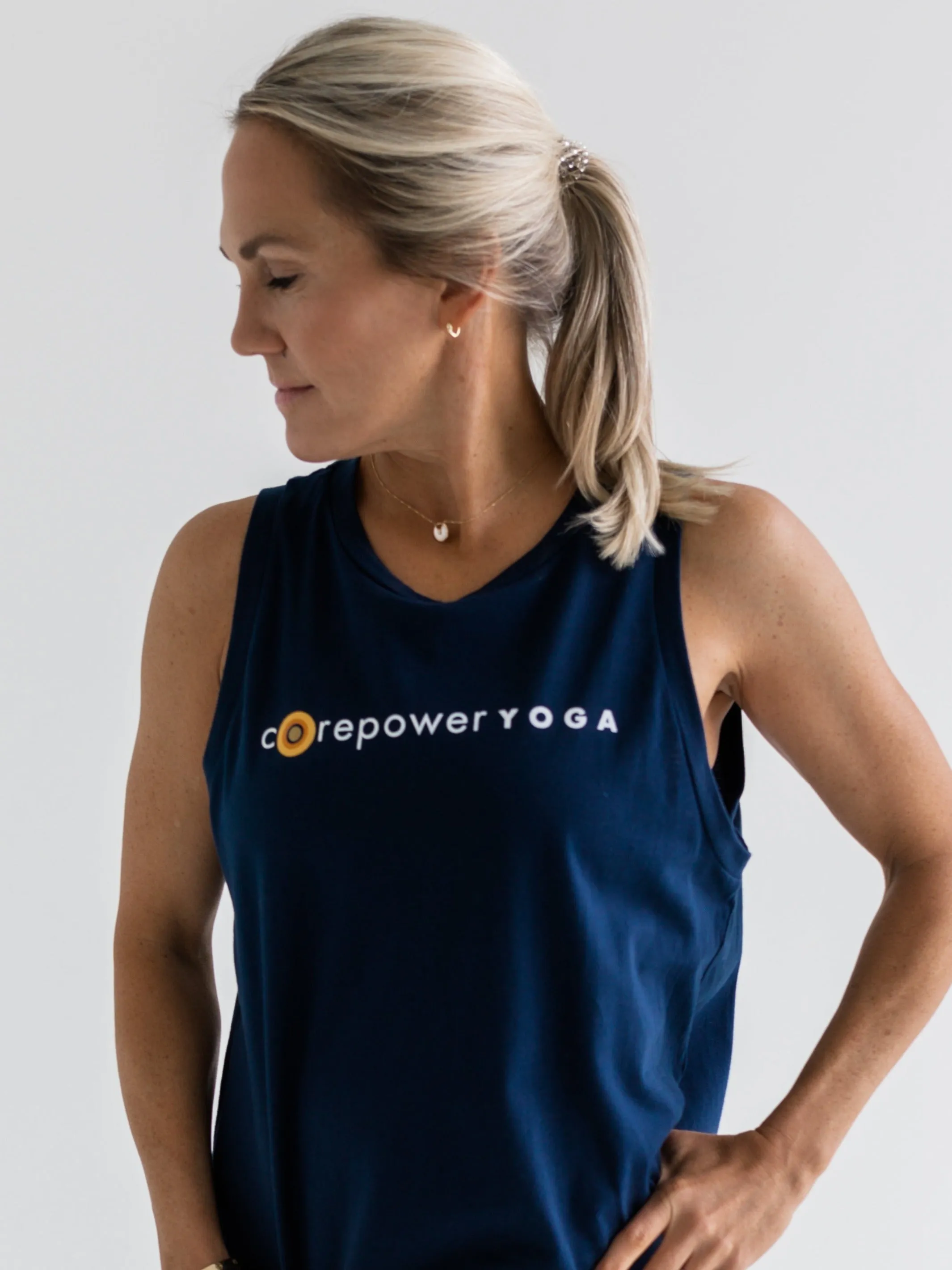 CorePower Yoga High Neck Tank
