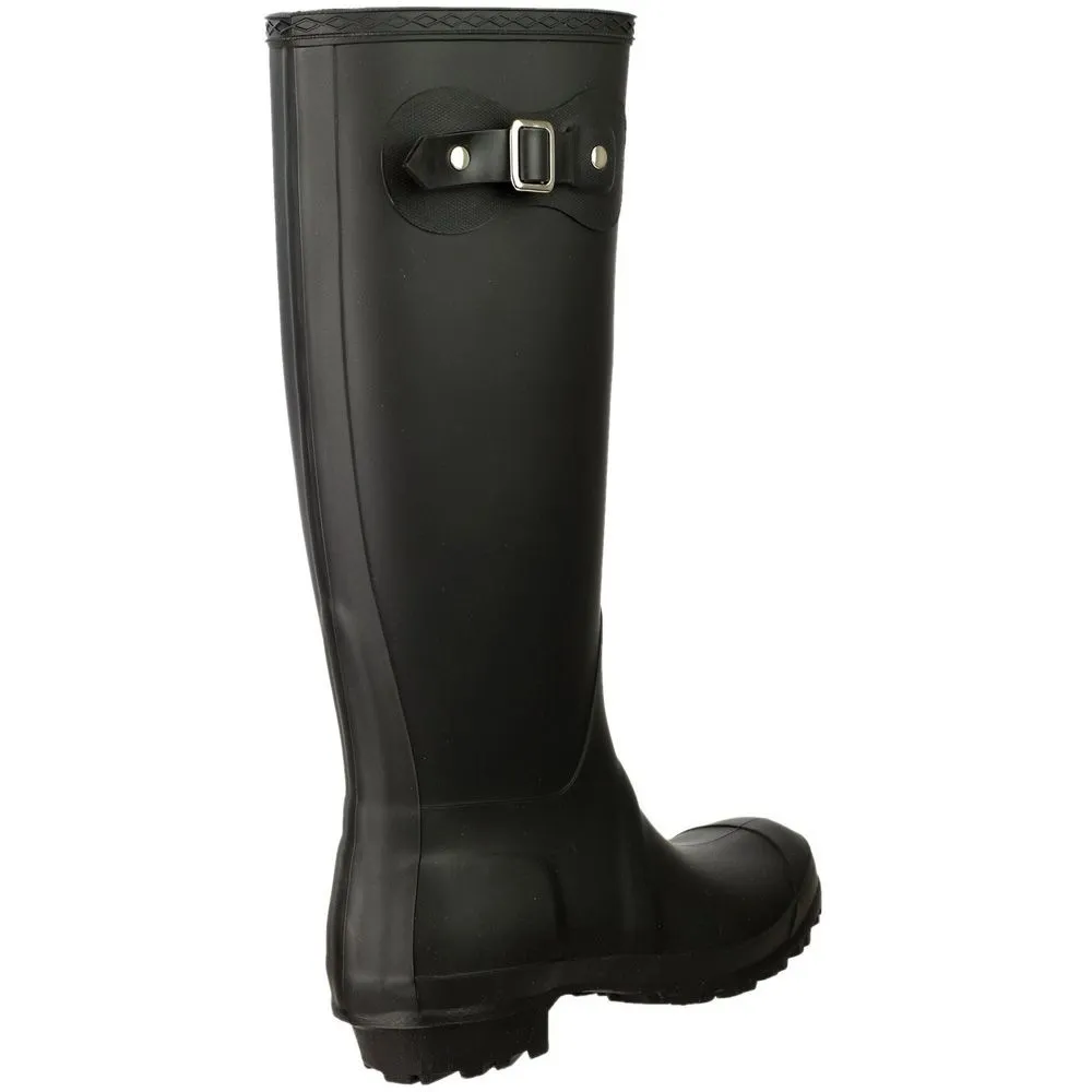 Cotswold Ladies Sandringham Buckled Welly Wellington Boot Black
