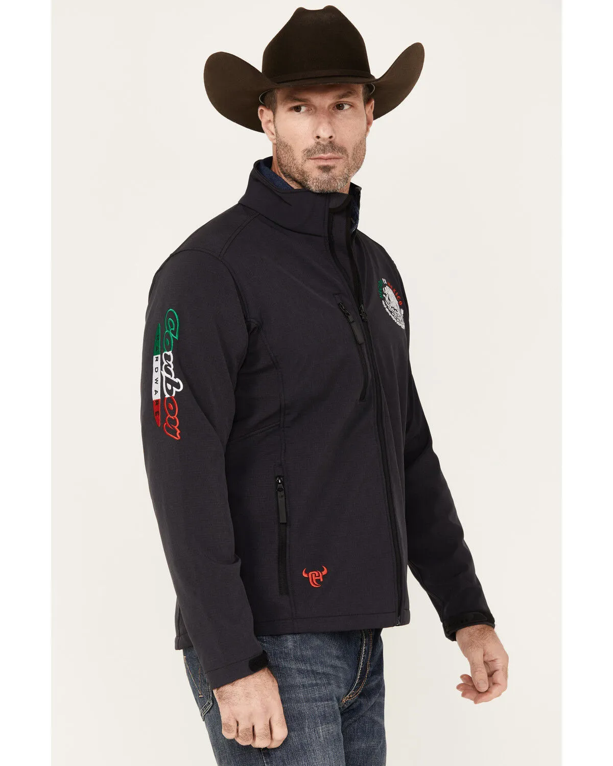 Cowboy Hardware Men's Nacido En Mexico Logo Softshell Jacket