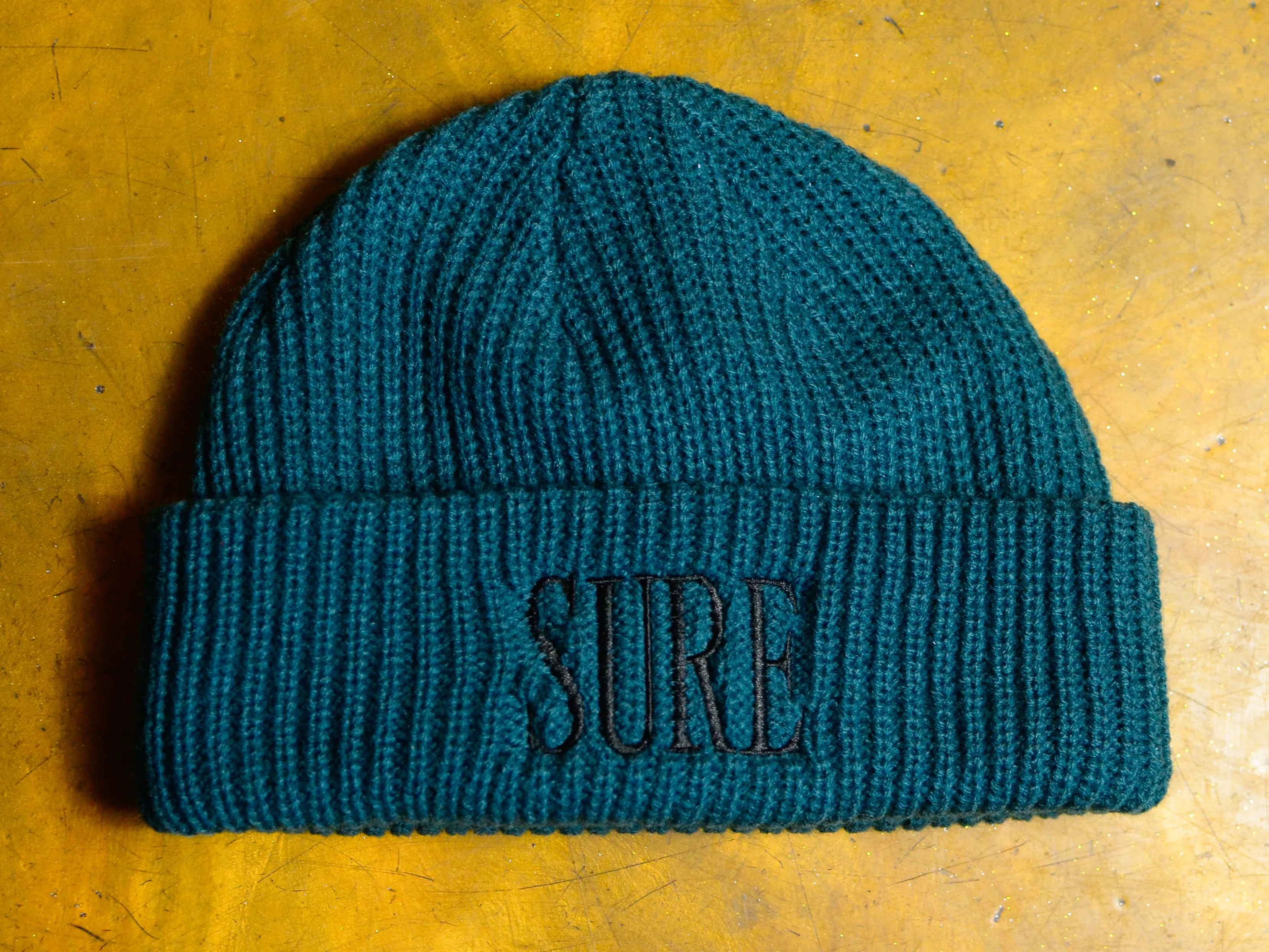 Crew Embroid Cable Beanie - Jade