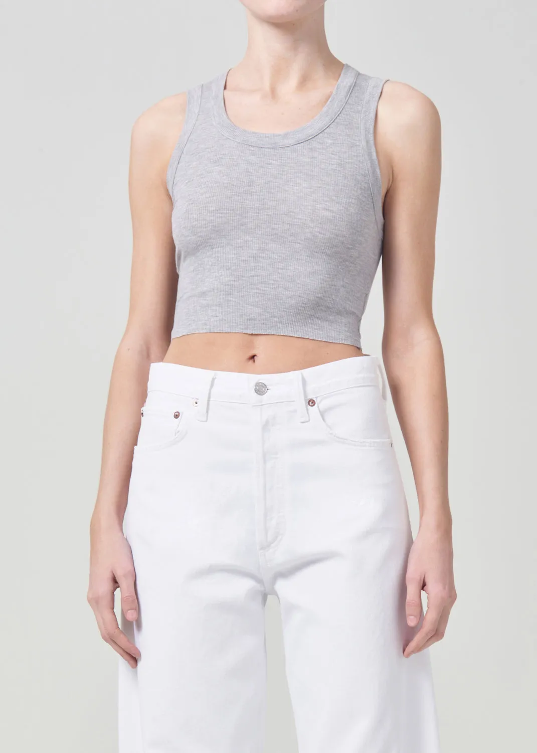 Cropped Poppy Tank