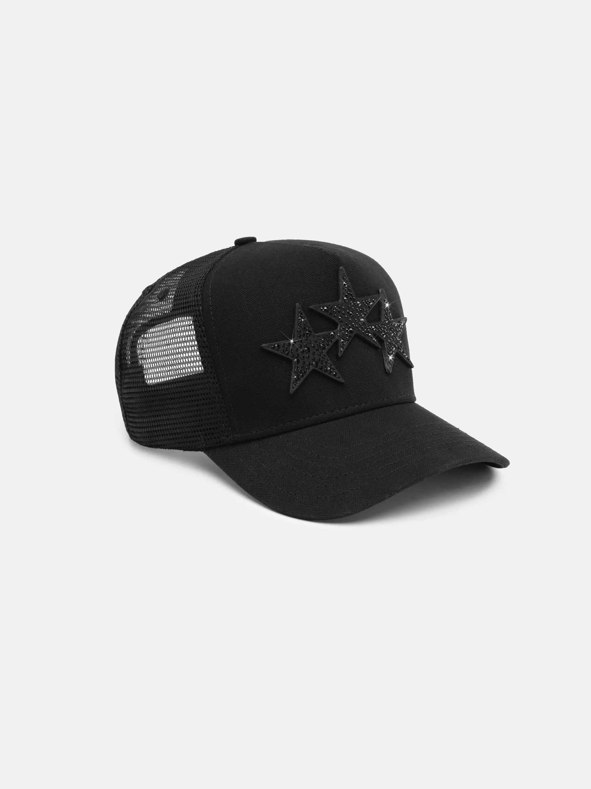 CRYSTAL 3 STAR TRUCKER HAT