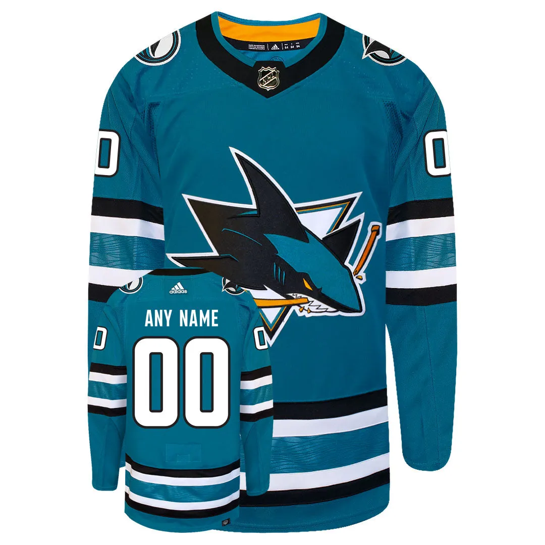 Customizable San Jose Sharks 2022 Adidas Primegreen Authentic NHL Hockey Jersey     