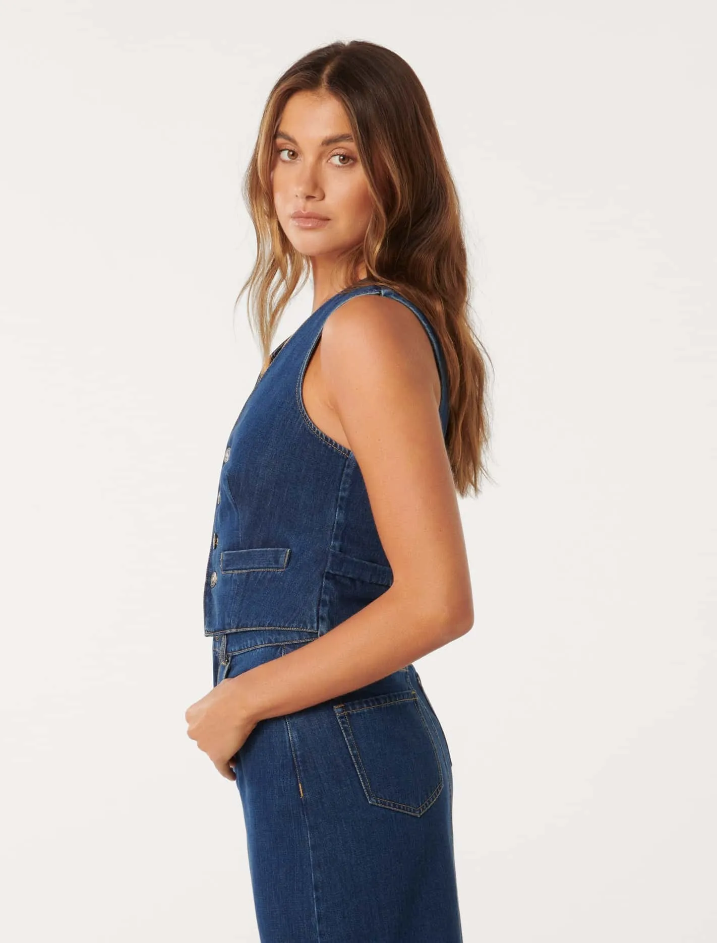 Dallas Denim Waistcoat