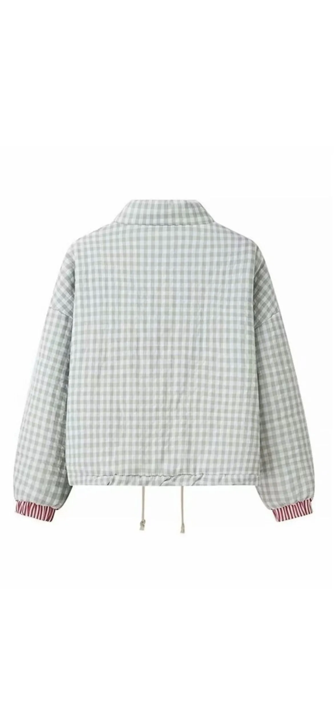 Darcy Mint Green Heart Quilted Jacket