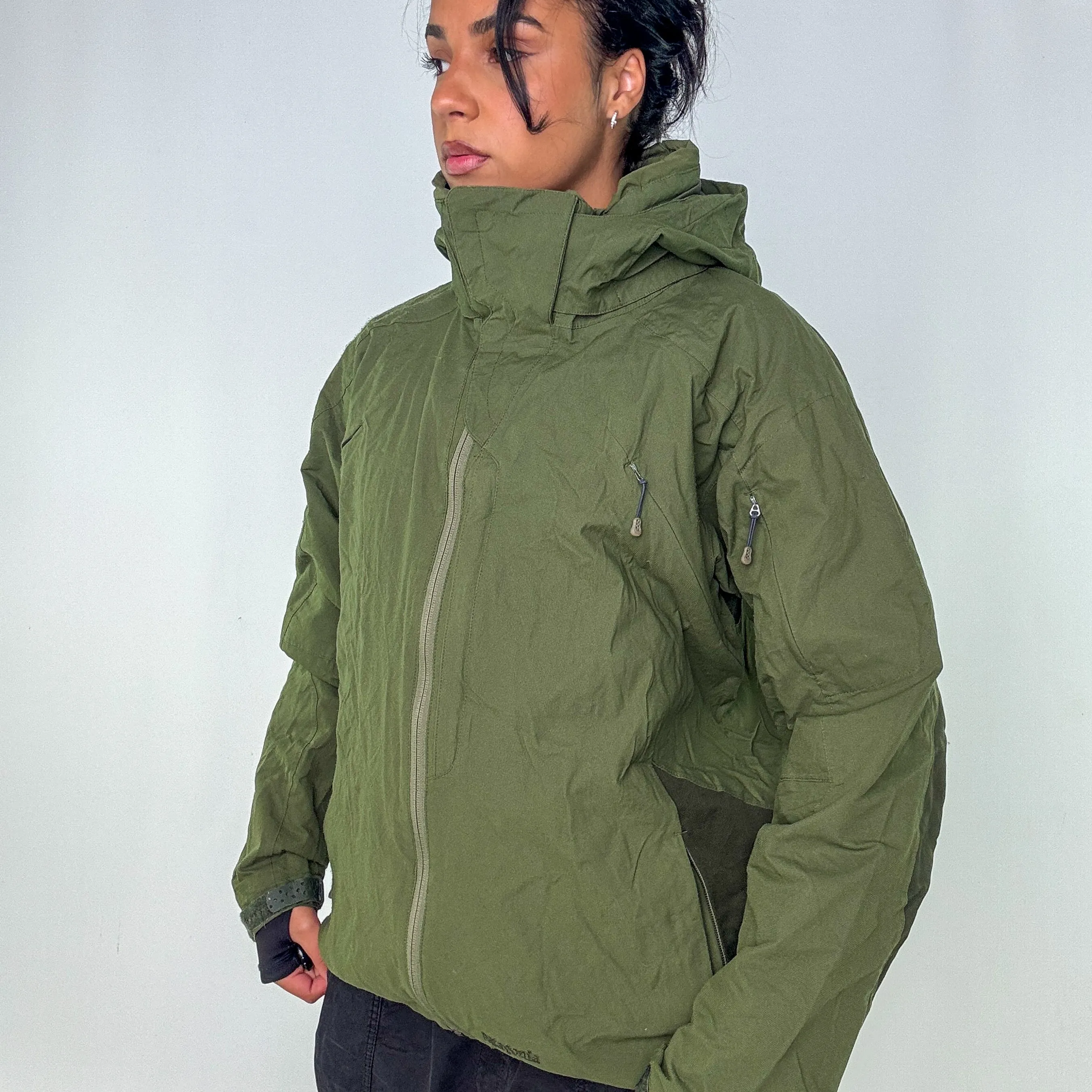 Dark Green 90s Patagonia Rain Jacket (L)