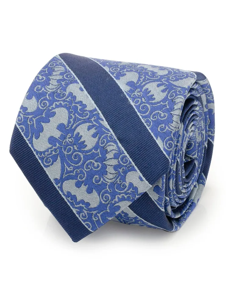 DC Comics Batman Multi Emblem Blue Men's Tie