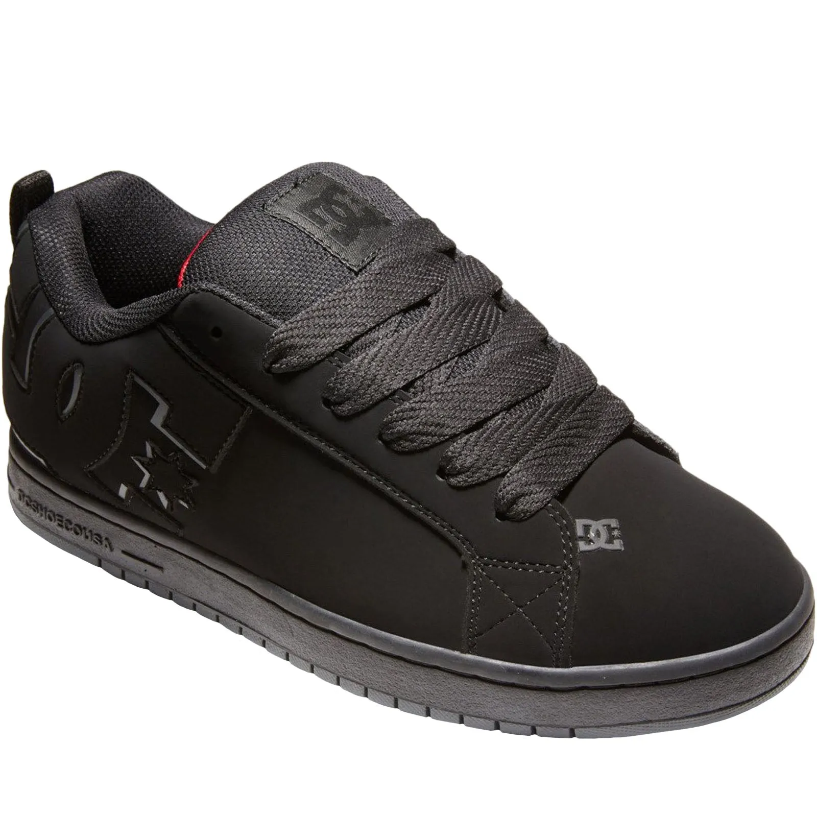 DC Shoes Mens Court Graffik Leather Trainers