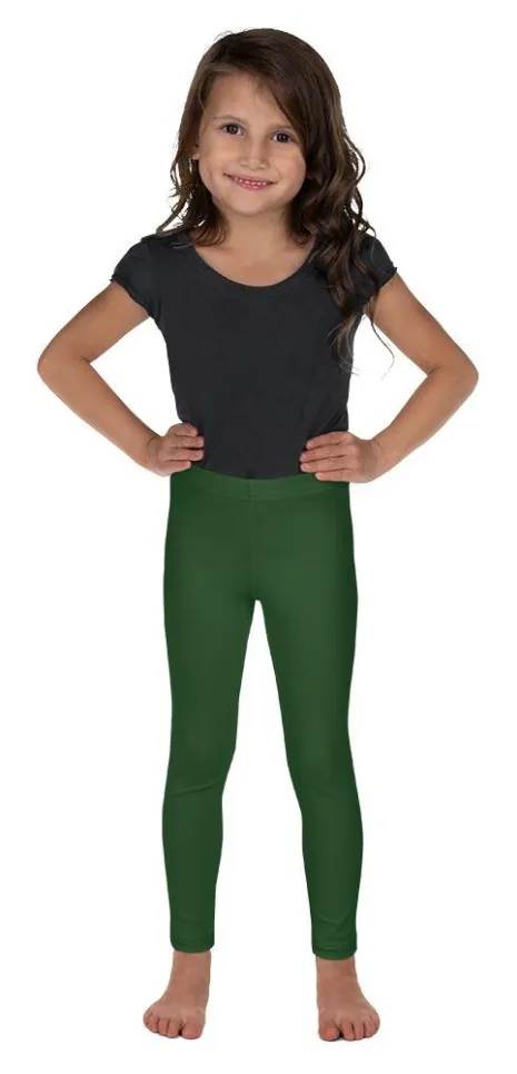 Deep Forest Green Kid's Leggings