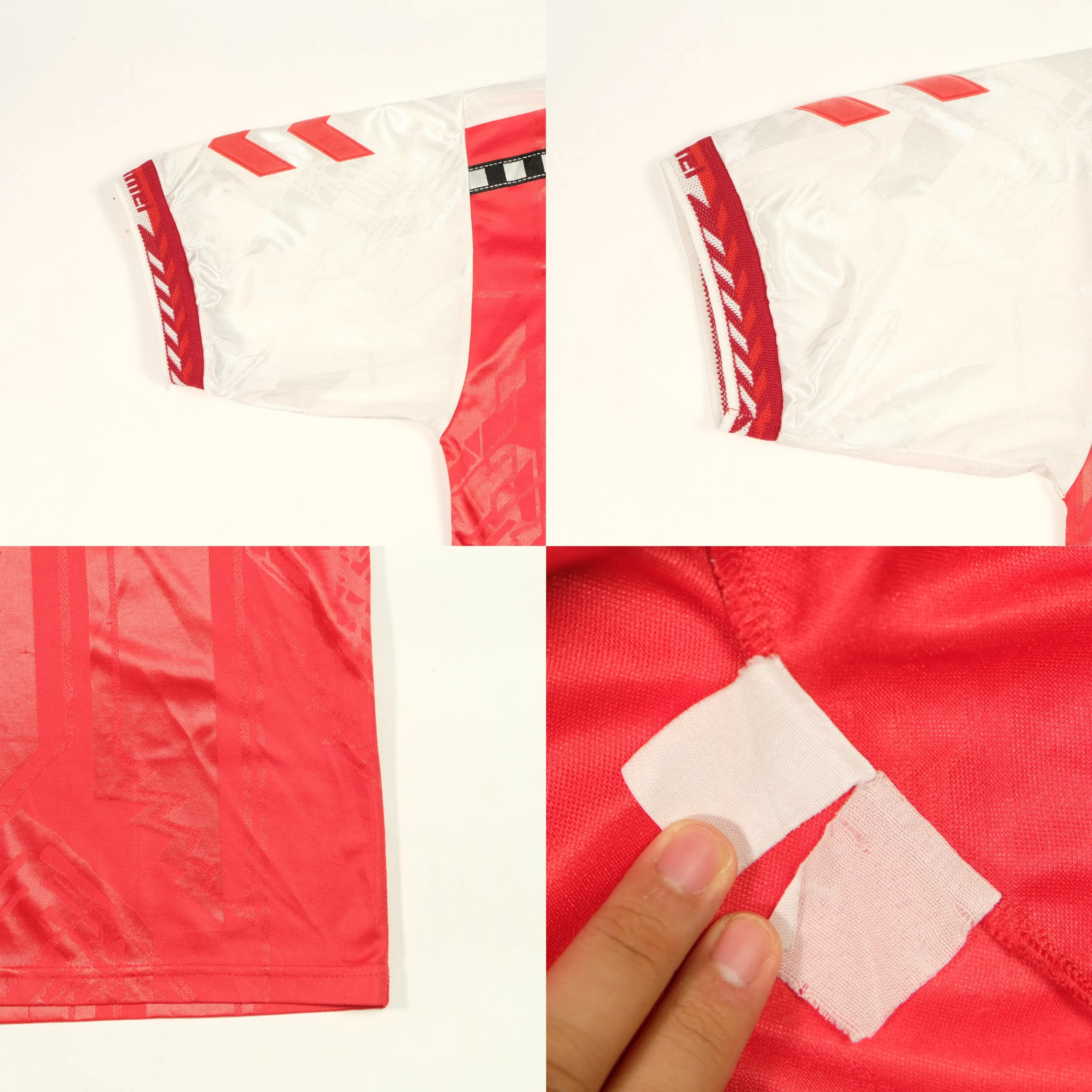 Denmark 1996/1997 Original Hummel Home Football Shirt Large