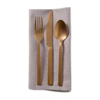 Design Imports Stone Brown Solid Chambray 6-pc. Napkins