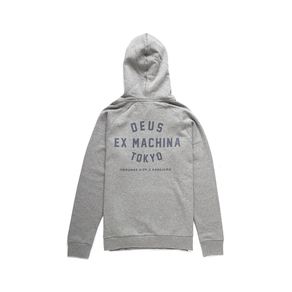 Deus – Tokyo Address Hoodie Grey Marle | Eddie Franks Rye