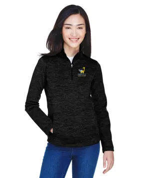 Devon & Jones Ladies Newbury Mélange Fleece Quarter-Zip