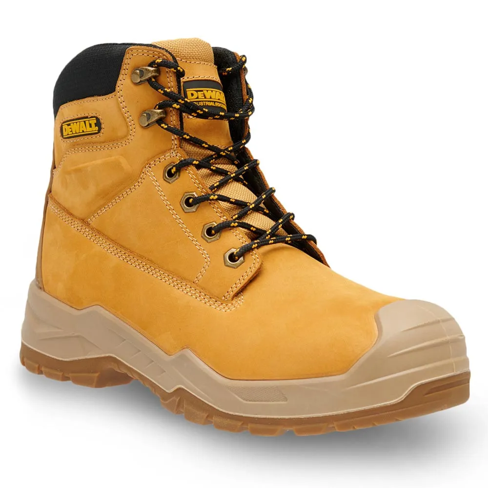 Dewalt Jamestown Safety Boots - Side Zip and Lace Open - Tan - Size 9
