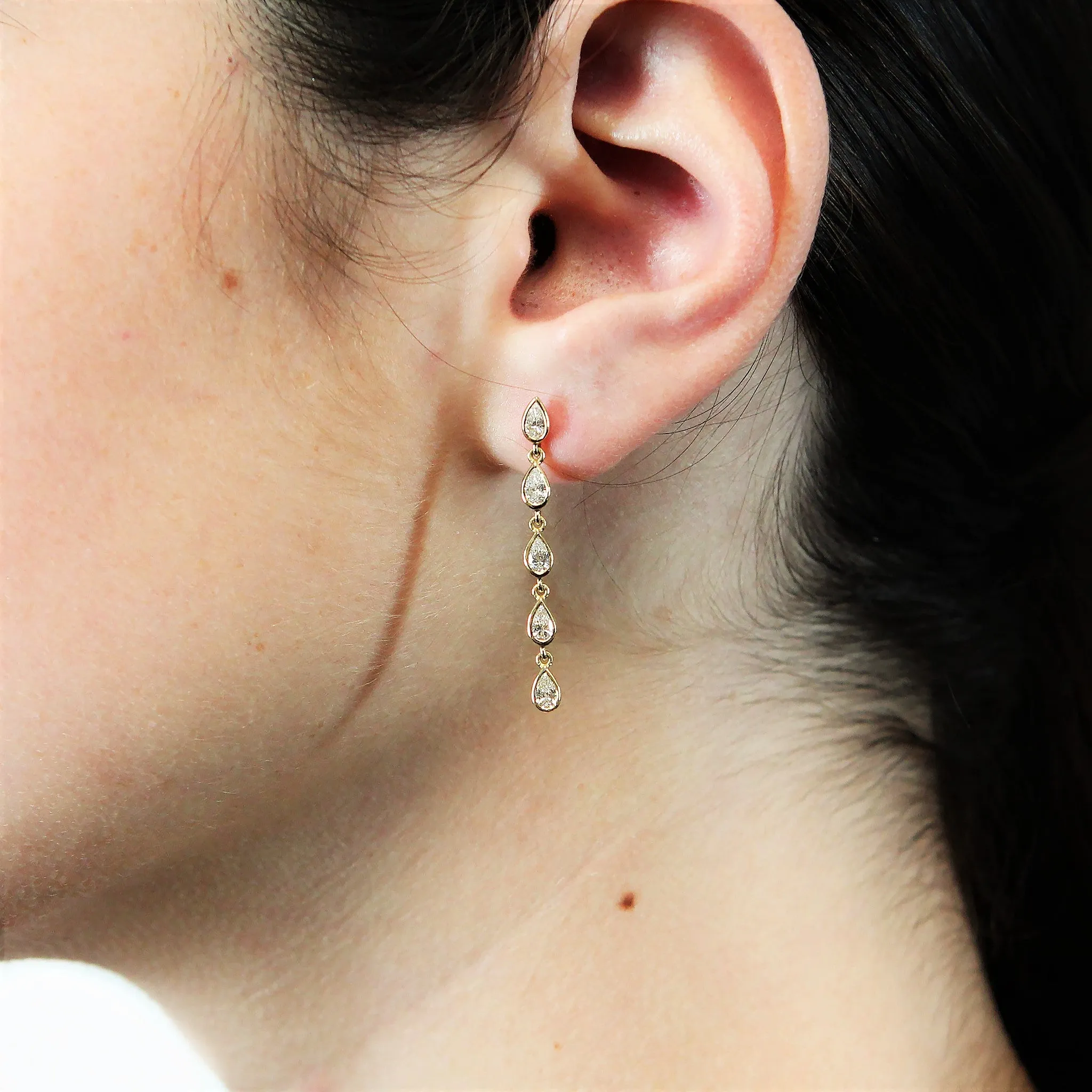 Diamond Drop Earrings