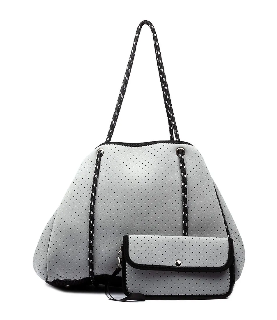 DIANA FERRARI Violet Tote Bag Light Grey Neoprene