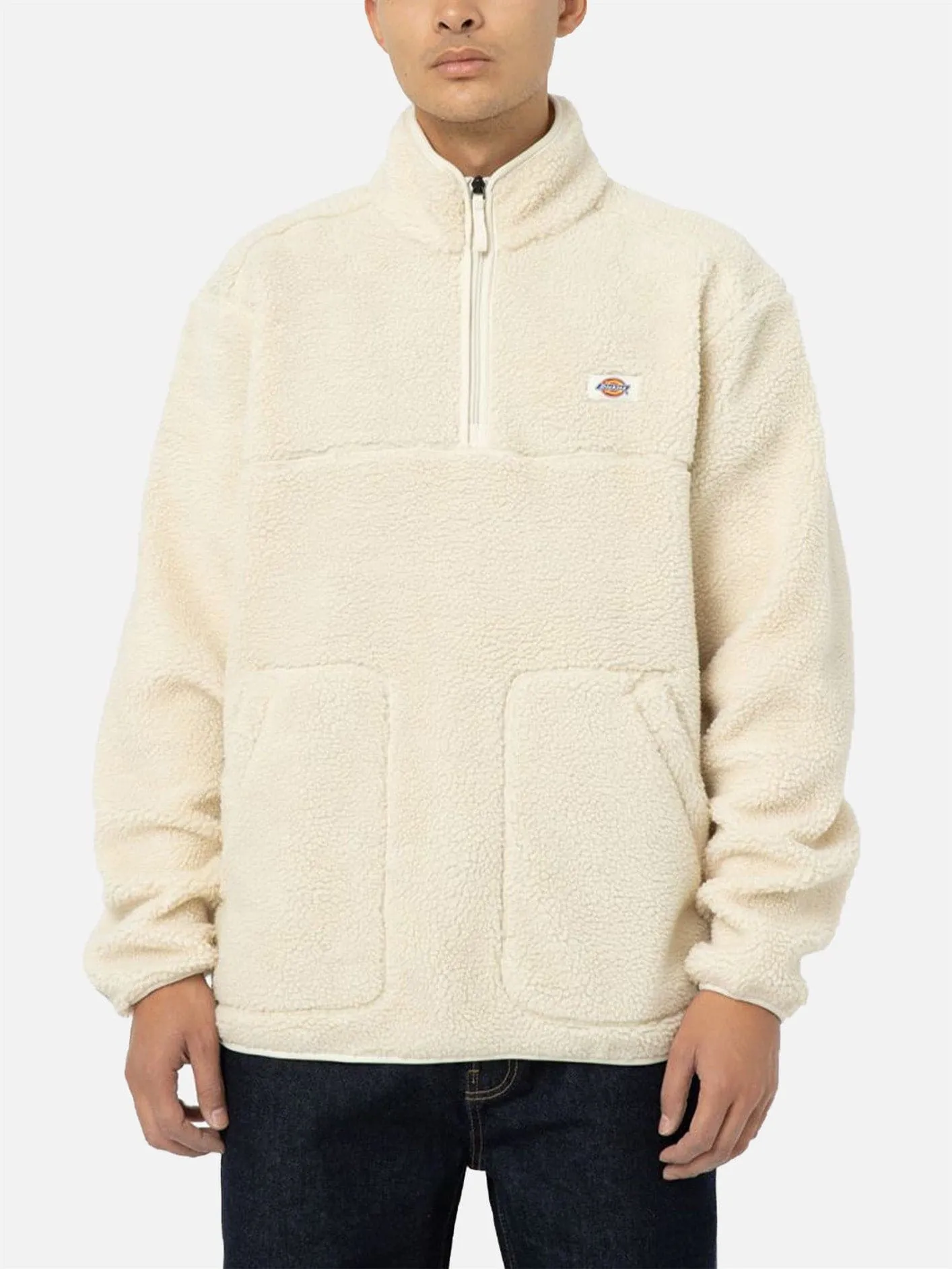 DICKIES Mount Hope Quarter Zip Fleece - Cream