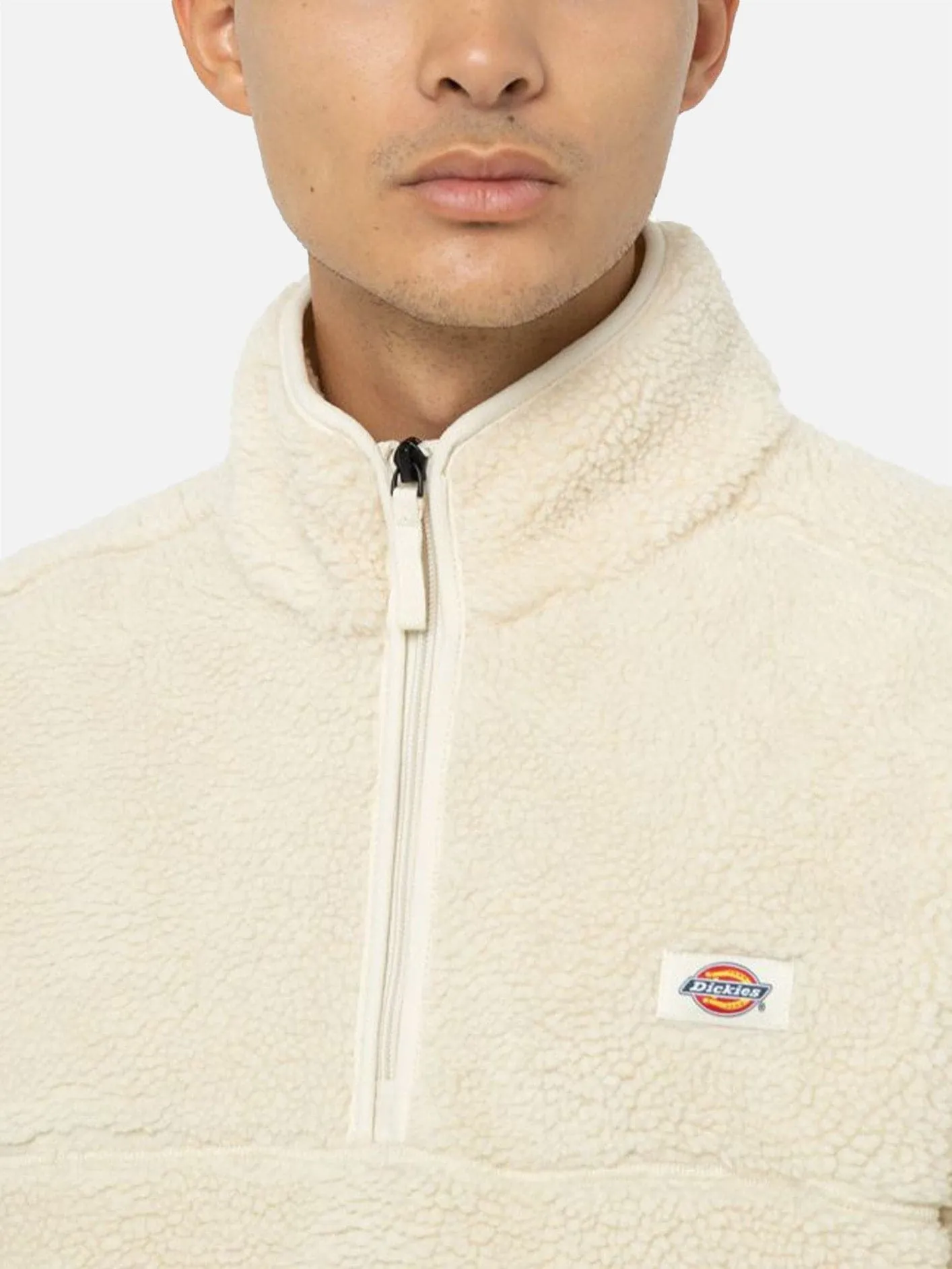 DICKIES Mount Hope Quarter Zip Fleece - Cream