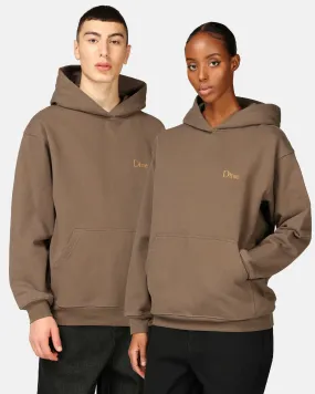 Dime Classic Small Logo Hoodie Brown | Men | Junkyard