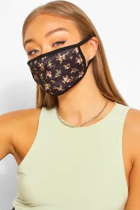 Ditsy Print Fashion Face Mask