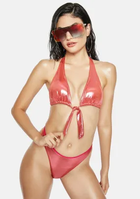 Diva Aquamarine Dreams Metallic Bikini Set-