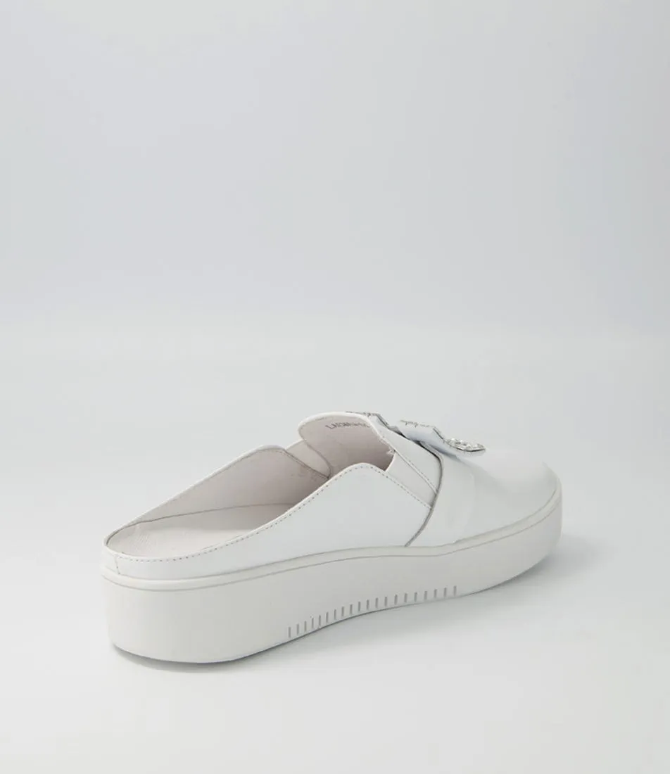 DJANGO & JULIETTE Laeman White Leather Sneakers Ws