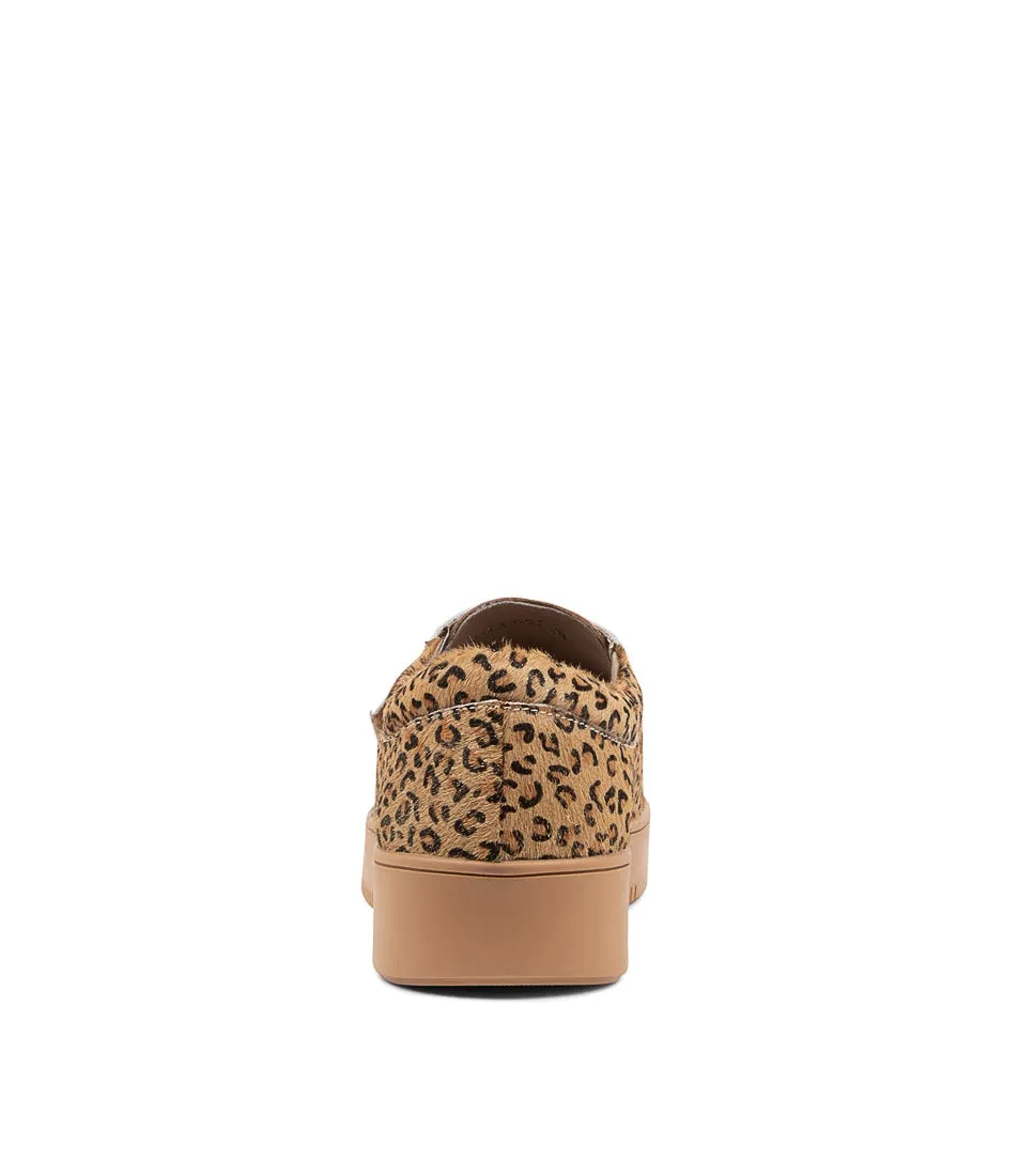 DJANGO & JULIETTE Locks Taupe Camel Gold Suede Sneakers