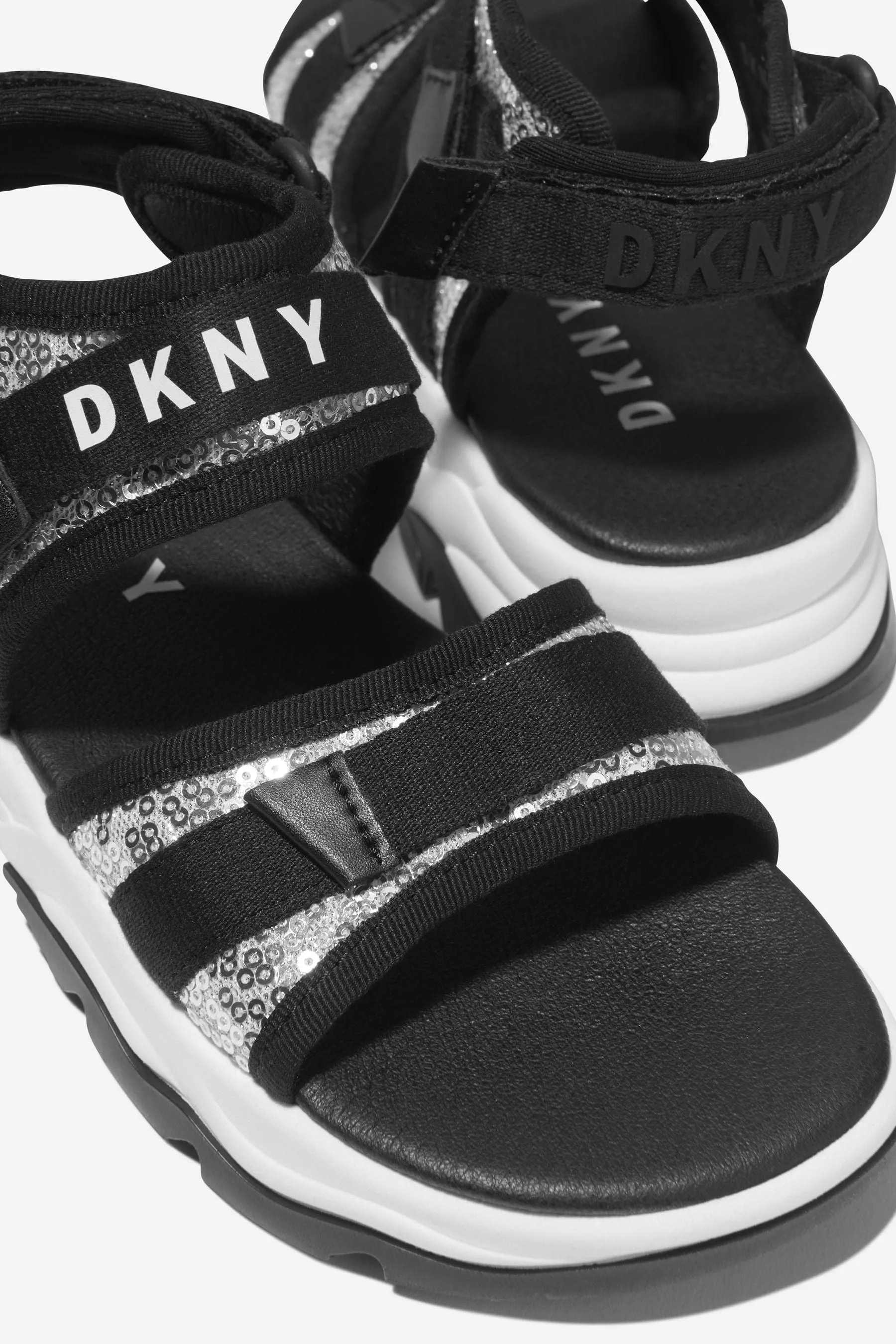 DKNY - Girls Bicolour Logo Sandals | Childsplay Clothing