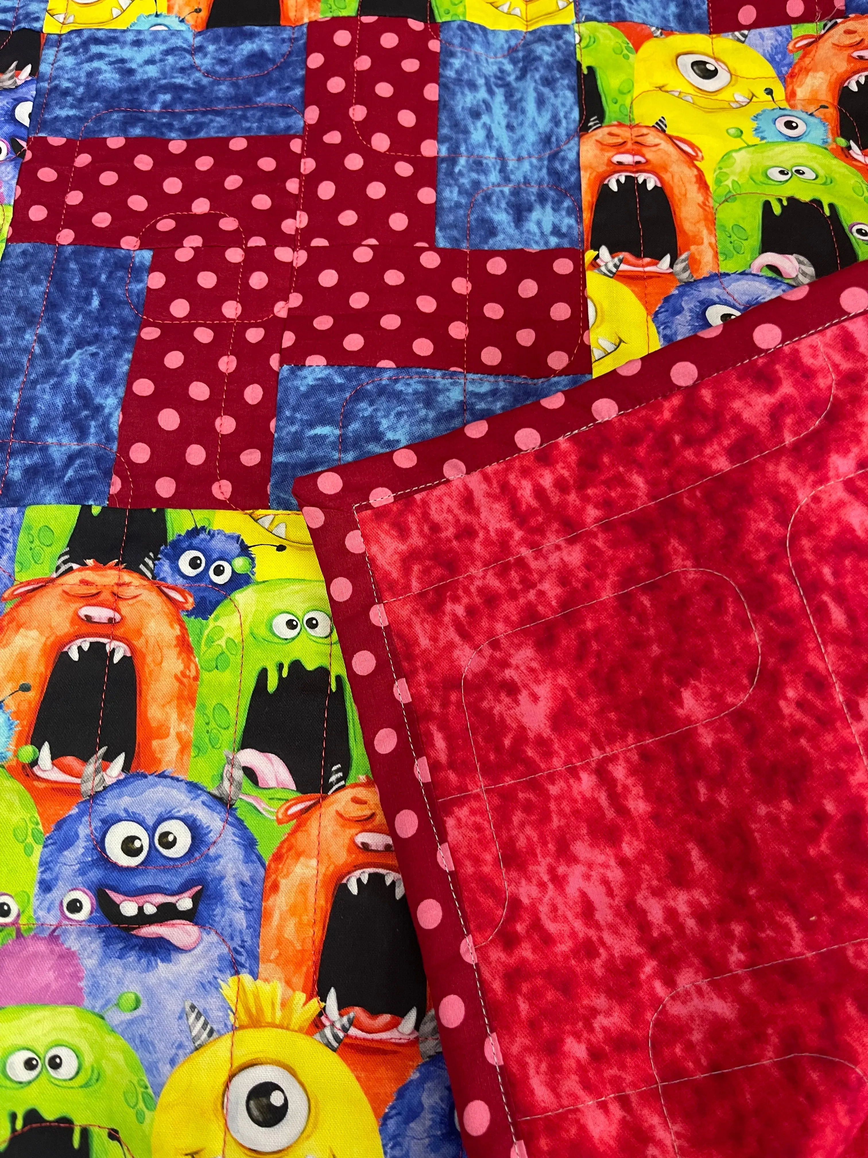 Double Twirl Quilt Finished Size 44 x 44 Approx