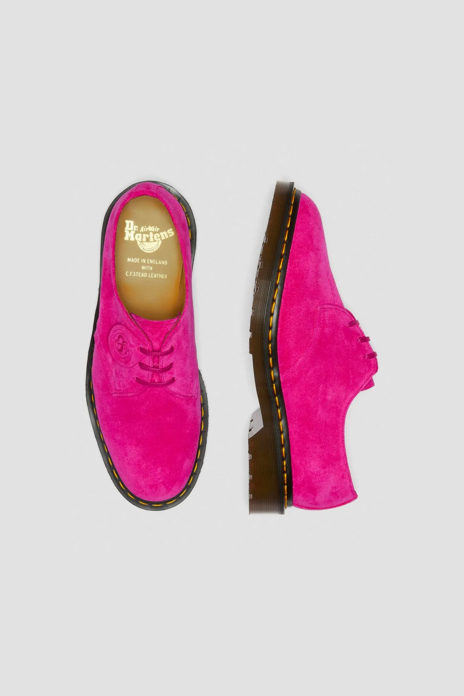 Dr Martens   1461 BUCK SUEDE SHOE IN PINK