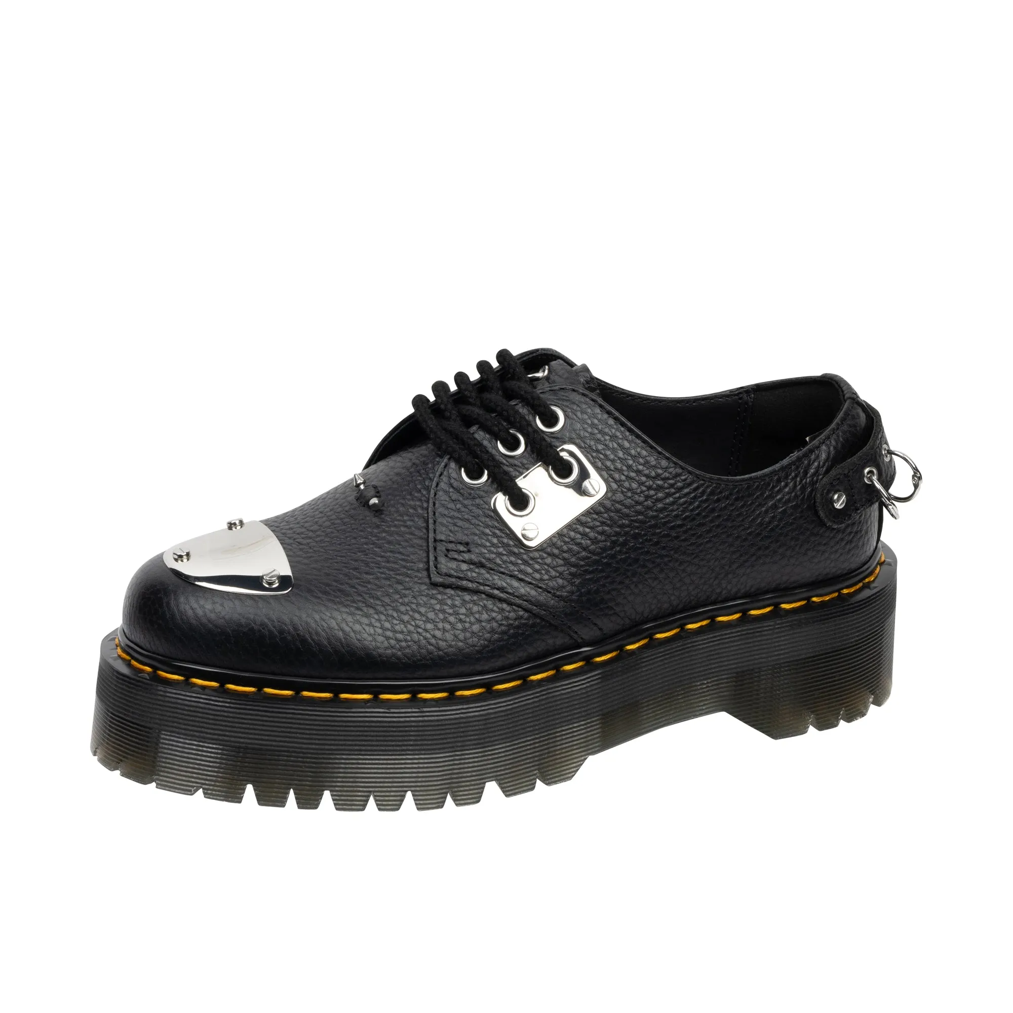 Dr Martens 1461 Quad Hardware Milled Nappa Black