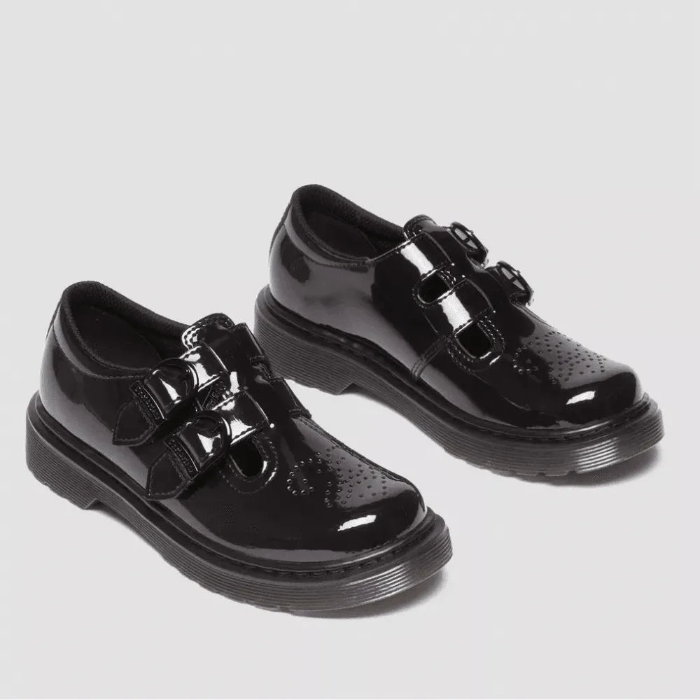 Dr Martens 8065 Junior Mary Jane in Black Patent