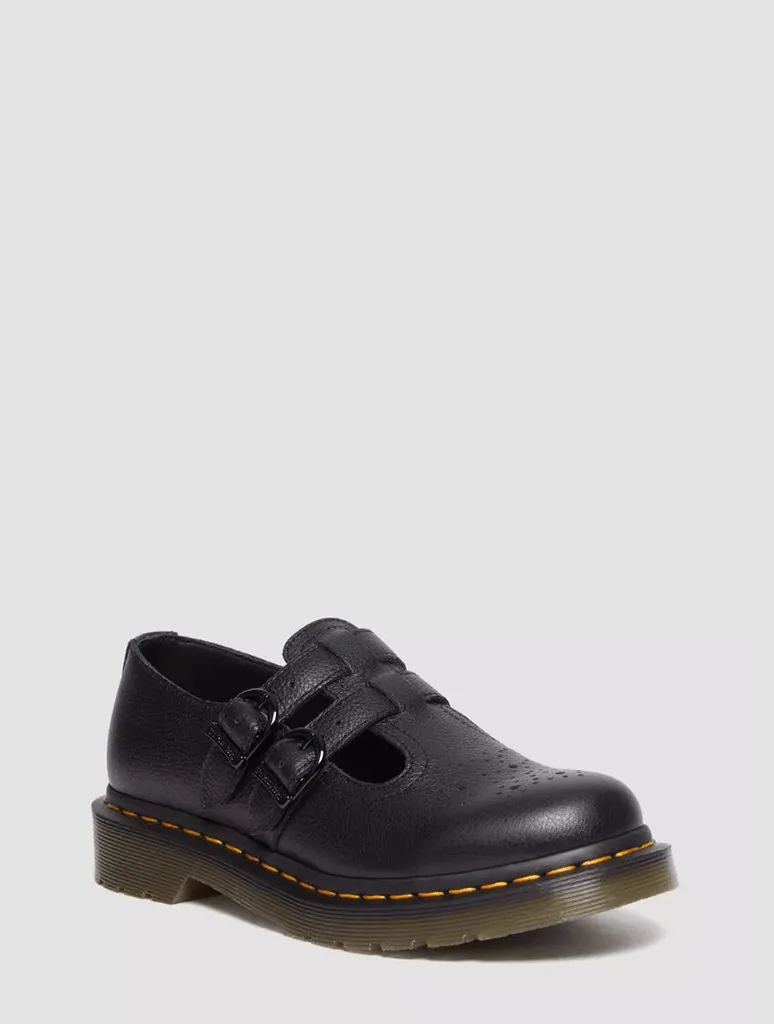 Dr. Martens 8065 Virginia Leather Mary Jane in Black