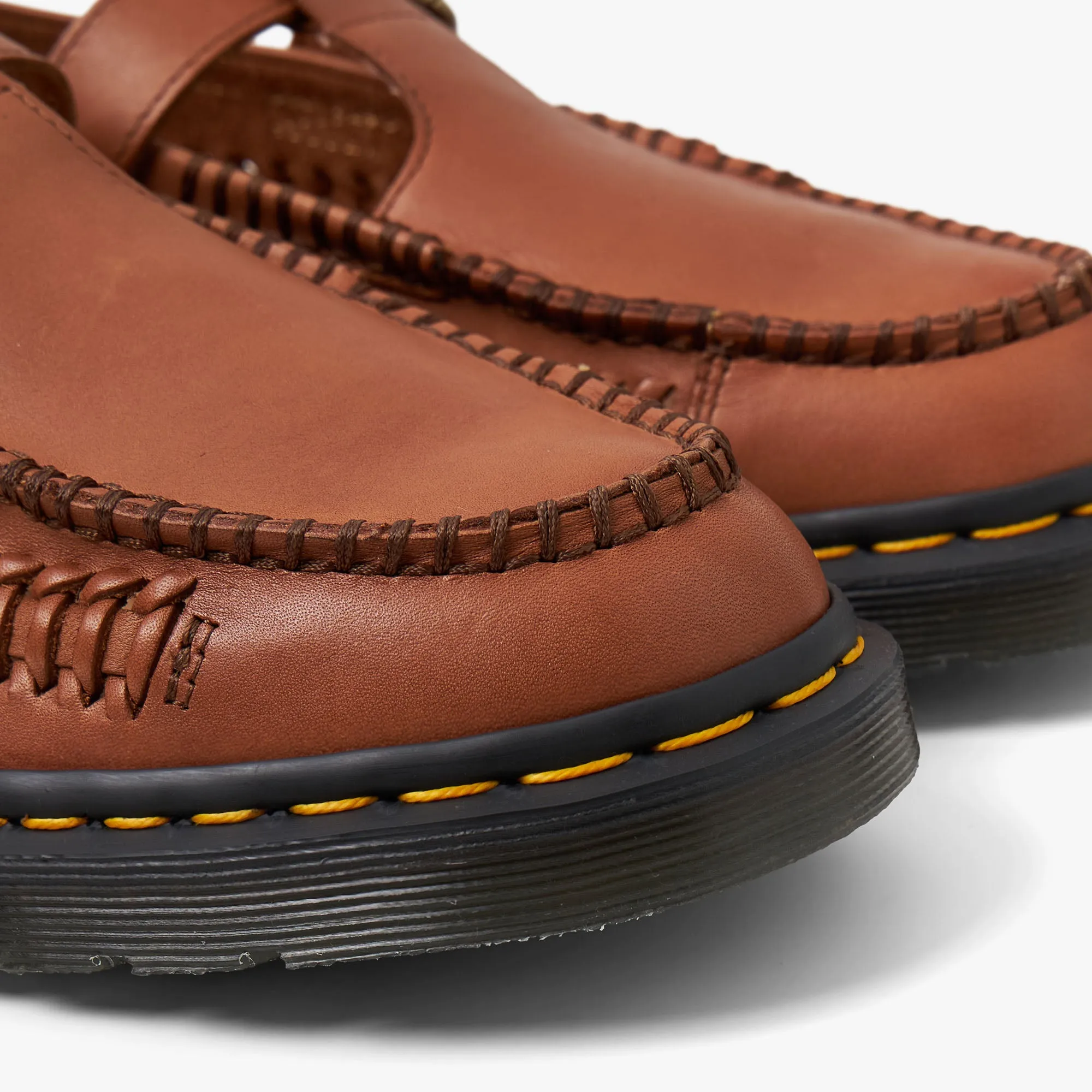 Dr Martens Adrian T-Bar Mary Jane Woven / Saddle Tan