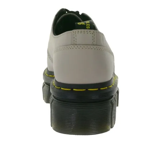 Dr. Martens Audrick Zapatos bajos de mujer de piel auténtica, medias zapatillas robustas 27147348 Taupe