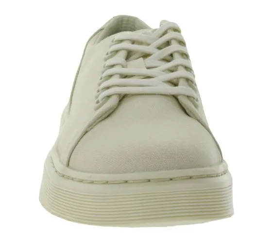 Dr. Martens Dante baskets basses pour femmes, chaussures classiques en toile avec bride arrière en relief 30820292 Beige