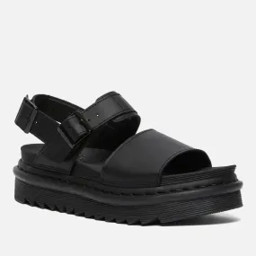 Dr. Martens Women's Voss Leather Strap Sandals - Black
