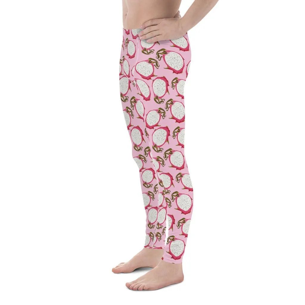 Dragon Fruit Pattern Men's Leggings