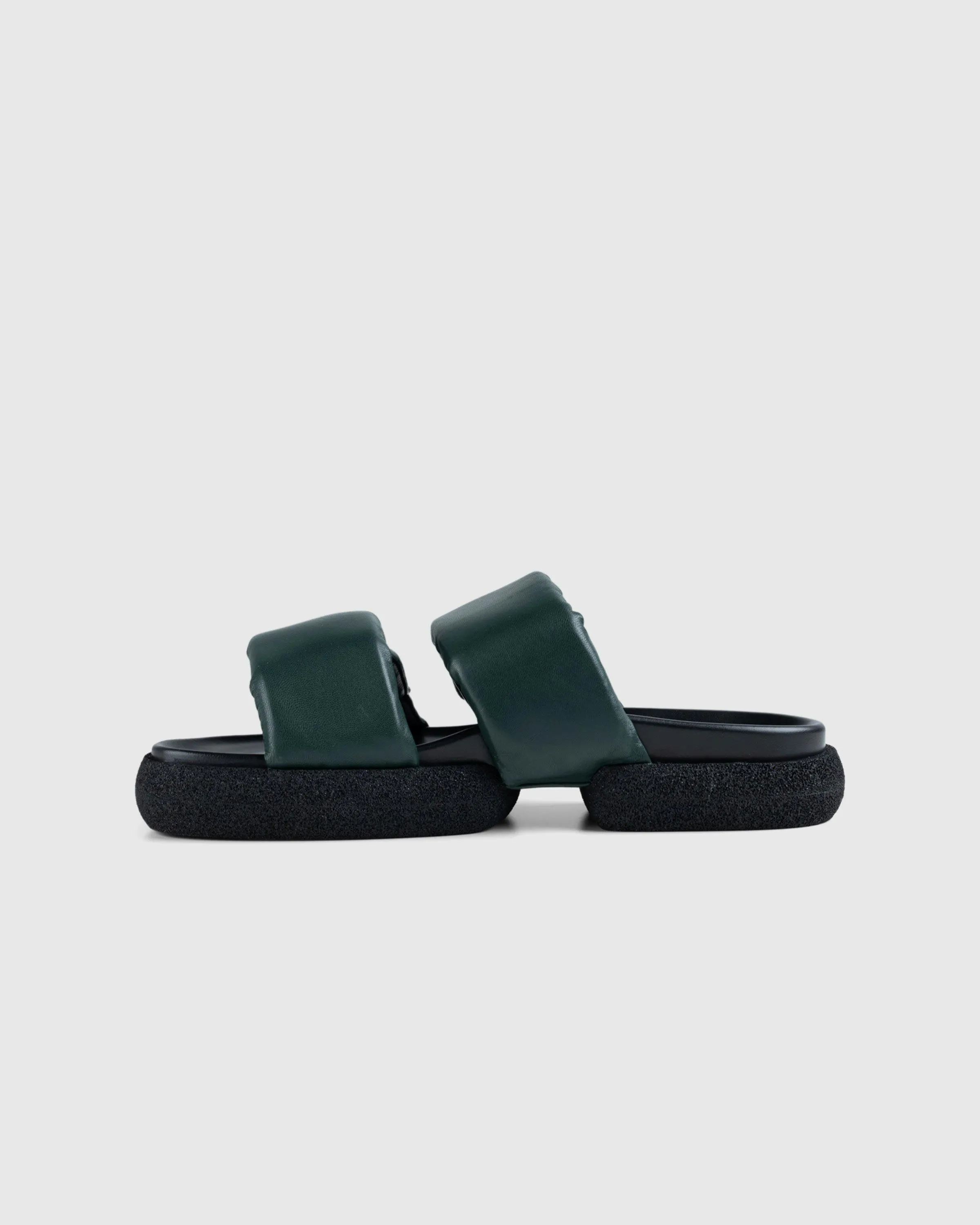 Dries van Noten – Leather Platform Sandals Green | Highsnobiety Shop