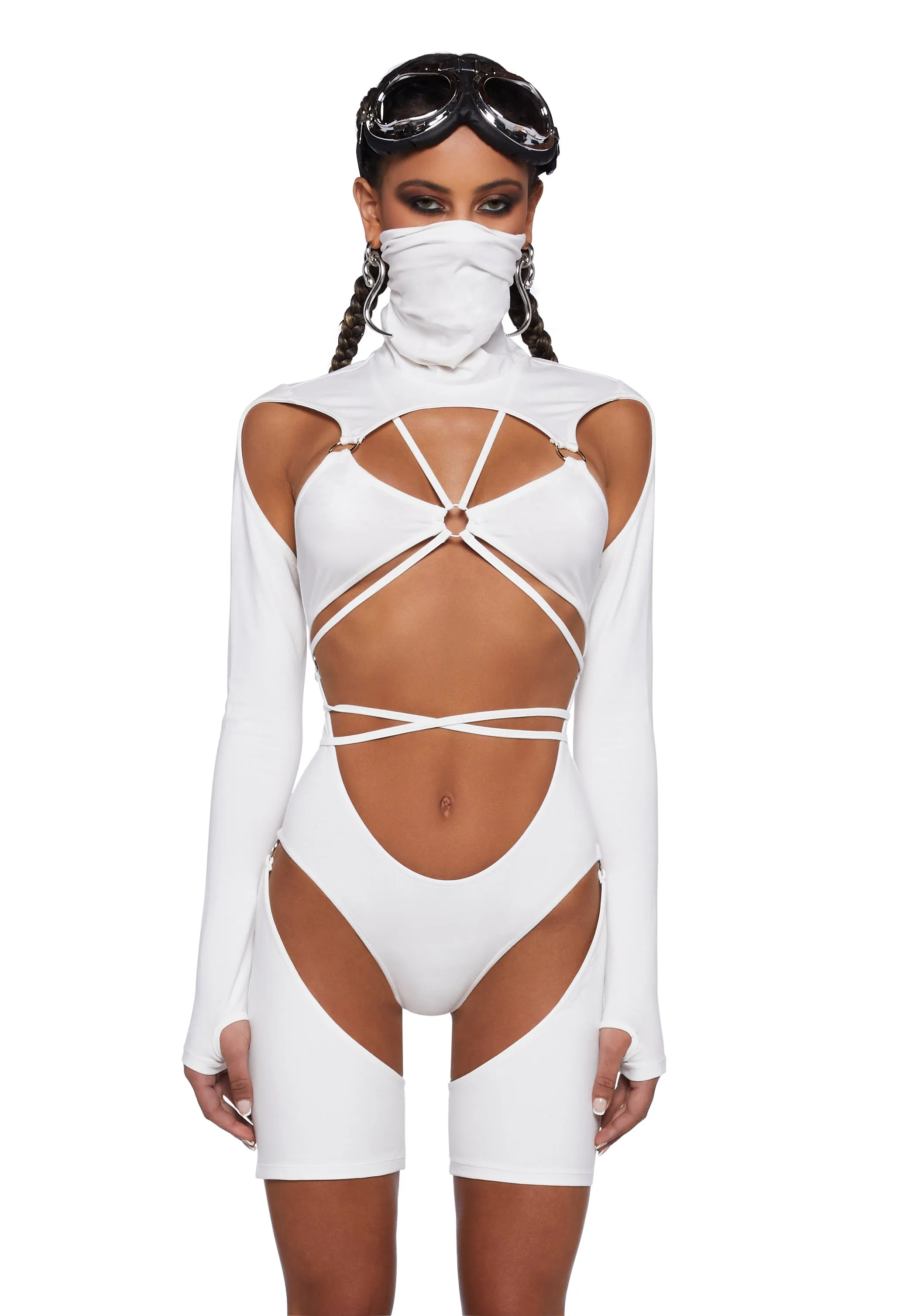 Drifting Guardian Cut-Out Romper-