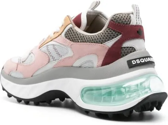 DSQUARED2 Bubble panelled chunky sneakers Pink