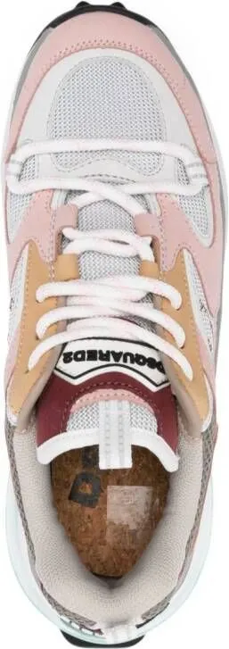 DSQUARED2 Bubble panelled chunky sneakers Pink