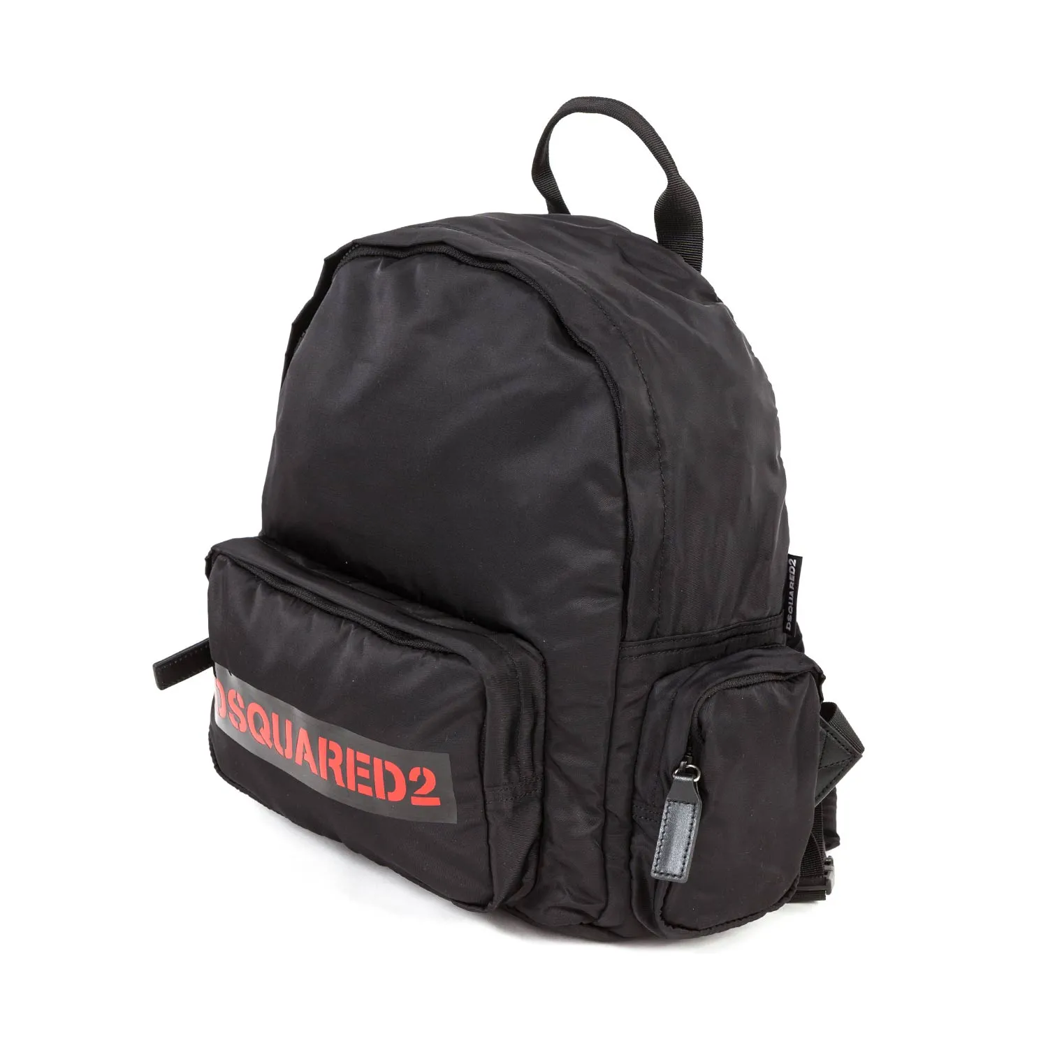 Dsquared2 Unisex Black Logoed Backpack