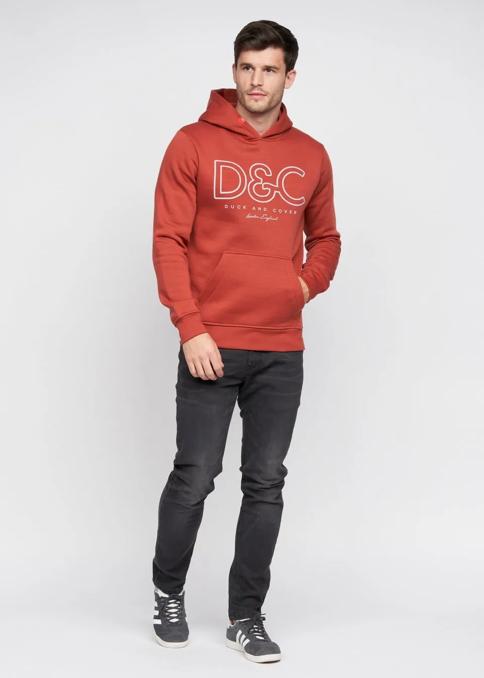 Duck & Cover Red Icarusa Hoodie