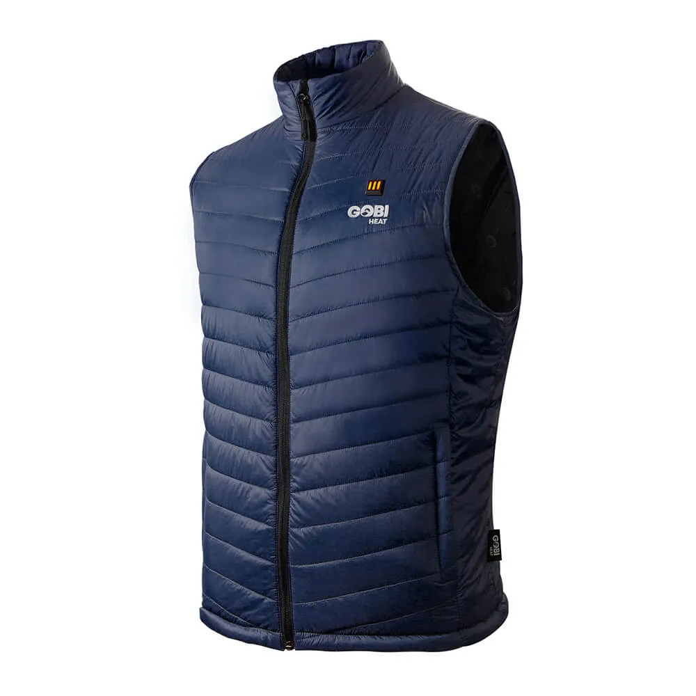 Dune Mens 3 Zone Heated Vest, Navy